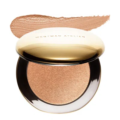 Shop Westman Atelier Cream Highlighter For Cheeks In Peau De Soleil/warm Bronze Gold