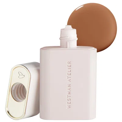 Shop Westman Atelier Light Coverage, Lightweight Liquid Foundation For Tan Skin In Warm Toffee/golden Undertone/deep
