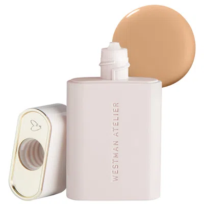 Shop Westman Atelier Light Coverage, Lightweight Liquid Foundation For Medium Skin In Warm Nude/golden Undertone/tan