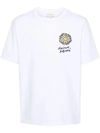 Shop Maison Kitsuné Tshirt In P White