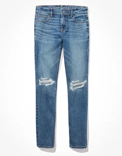 Shop American Eagle Outfitters Ae Stretch Ripped '90s Skinny Jean In Multi