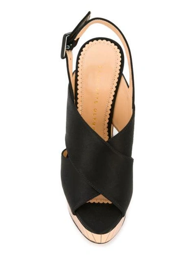 Shop Charlotte Olympia 'electra' Sandals - Black