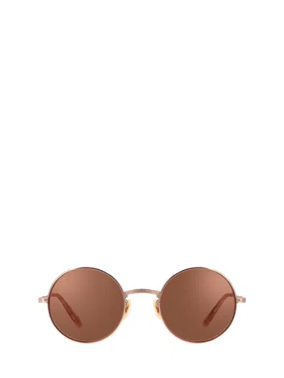 Shop Garrett Leight Sunglasses In Rose Gold-pink Crystal