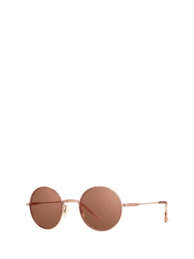 Shop Garrett Leight Sunglasses In Rose Gold-pink Crystal