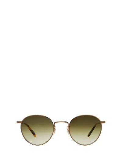 Shop Garrett Leight Sunglasses In Gold-dark Tortoise/semi-flat Olive Gradient