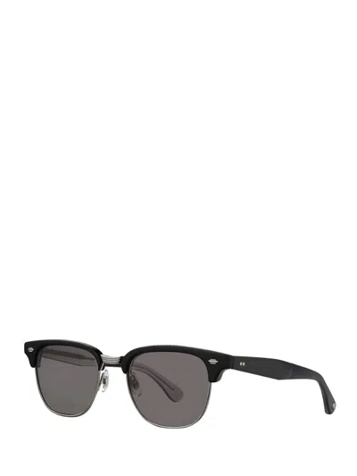 Shop Garrett Leight Sunglasses In Black-silver/grey
