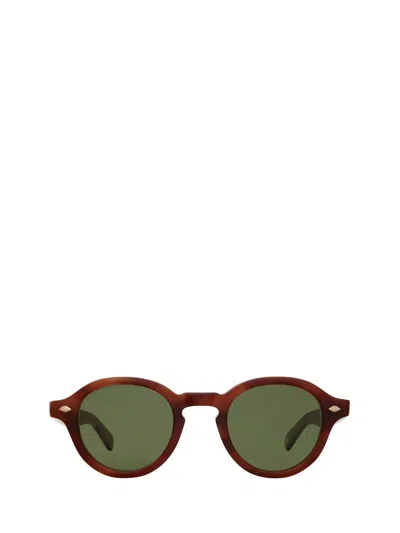 Shop Garrett Leight Sunglasses In Vintage Burnt Tortoise