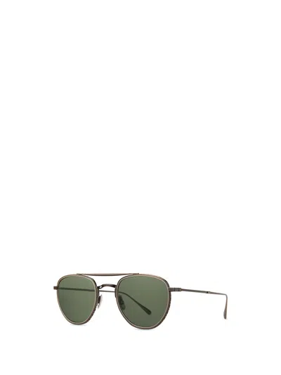 Shop Mr Leight Mr. Leight Sunglasses In Antique Gold