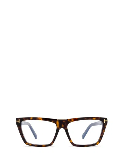 Shop Tom Ford Eyewear Eyeglasses In Dark Havana