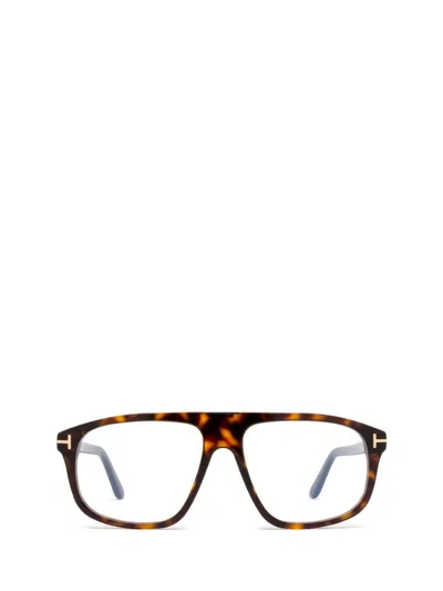 Shop Tom Ford Eyewear Eyeglasses In Dark Havana