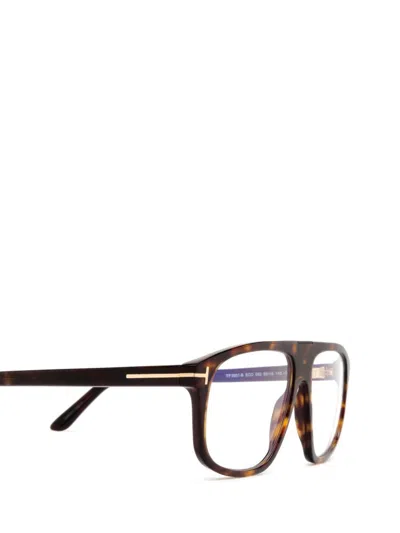 Shop Tom Ford Eyewear Eyeglasses In Dark Havana