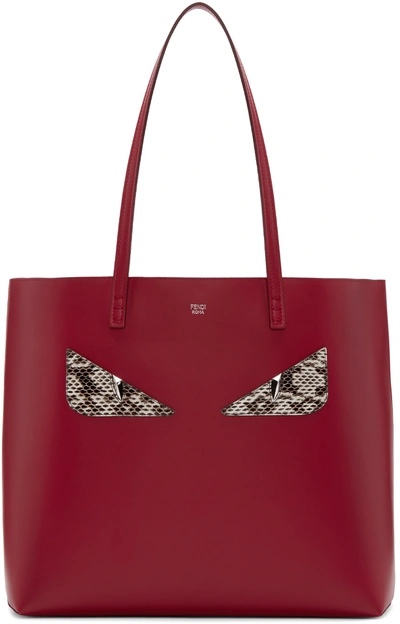 Fendi Red Eyes Roll Tote In Brand Size Uni