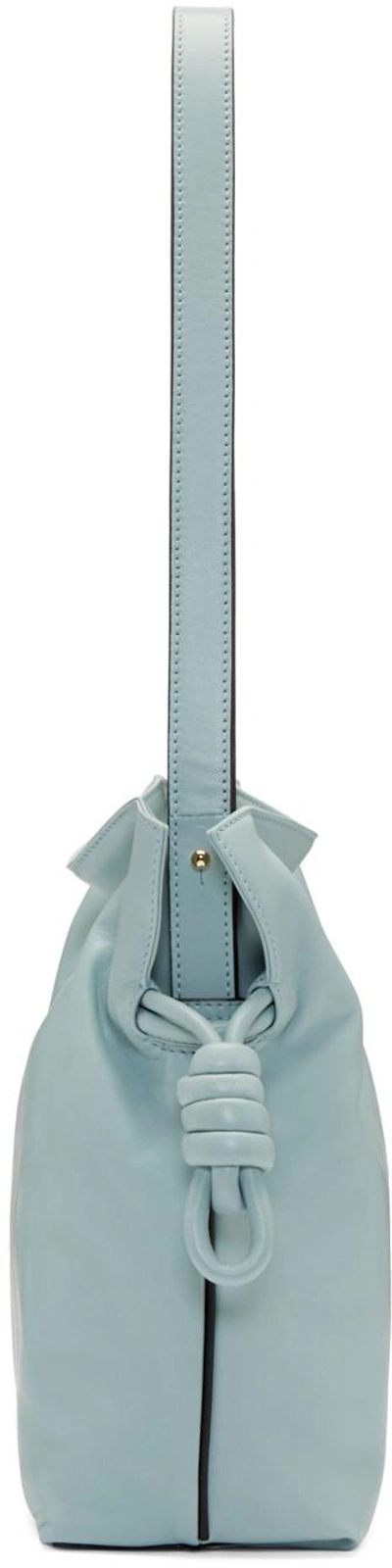 Shop Loewe Blue Small Flamenco Knot Bag