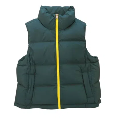 Shop Kerri Rosenthal Alpine Puffy Vest In Green