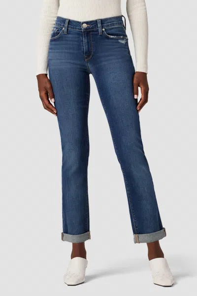 HUDSON NICO MID-RISE STRAIGHT ANKLE JEAN IN ELEMENTAL 
