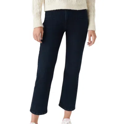 Iro Deen Straight Jean In Blue/black In Blue