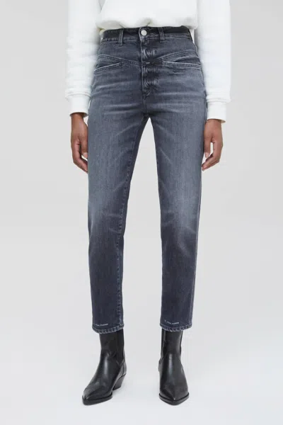 Shop Closed Pedal Pusher Tapered Jean In Dark Grey
