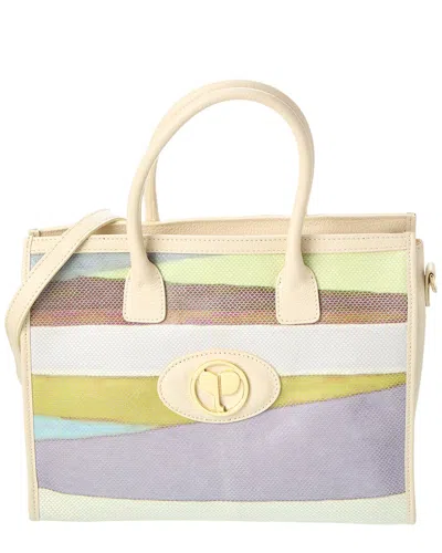 Shop Persaman New York Rosalee Leather Tote In Multi