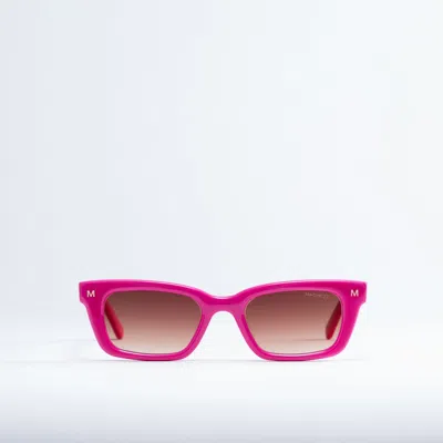 Shop Machete Ruby Sunglasses In Neon Pink