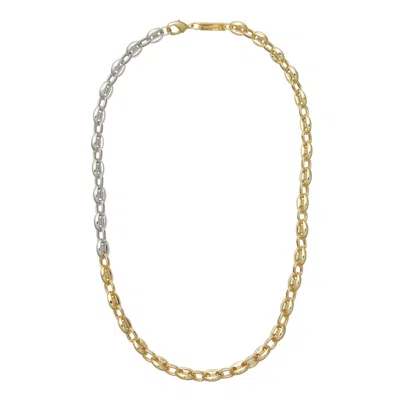Shop Machete Petite Coffee Bead Necklace In 3/4 Gold
