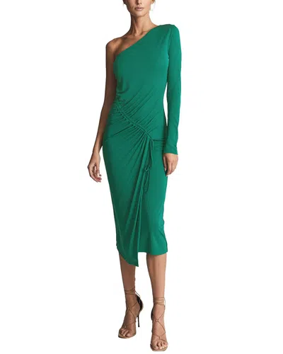 Shop Reiss Tabby Midi Dress In Green