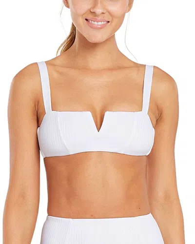 Shop Vitamin A Kaya Scoop Neck Top In White