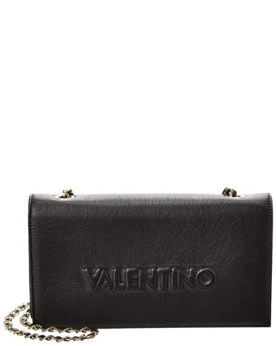 Shop Valentino By Mario Valentino Lena Embossed Leather Crossbody In Black