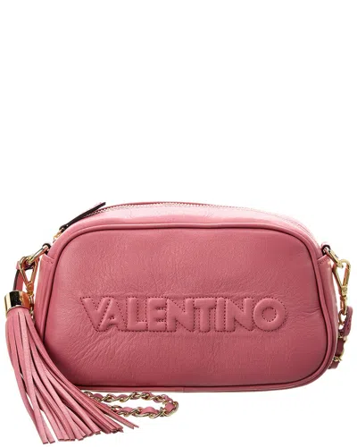 Shop Valentino By Mario Valentino Bella Embossed Leather Crossbody In Pink