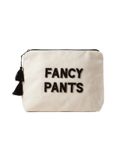 Shop Fallon & Royce Bikini Bag Fancy Pants In Beige/black Crystal In Multi