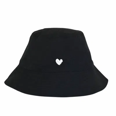 Shop Kerri Rosenthal Women's Bucket Hat Heart In Black