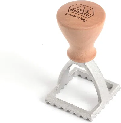 Marcato Classic Ravioli Maker Stamp, Square, 2-inch In Silver