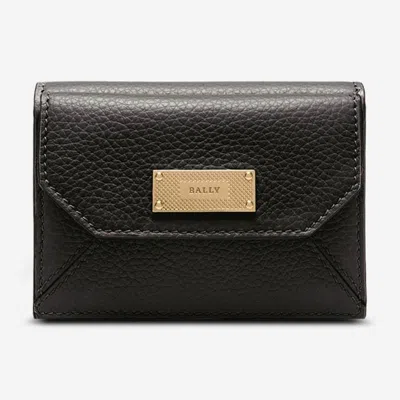 Shop Bally Leir Suzy Women's Leather Wallet 6224590 In Black