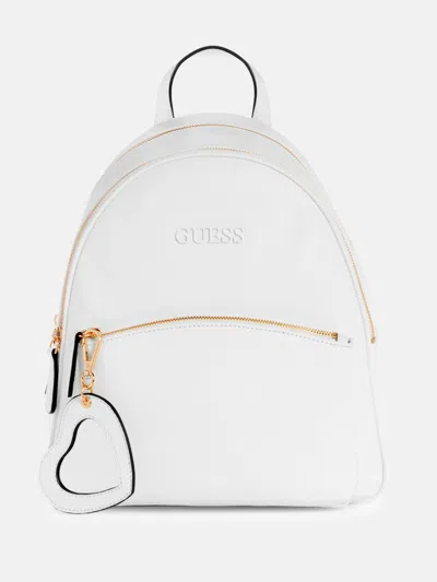 Shop Guess Factory Copper Hill Backpack In White