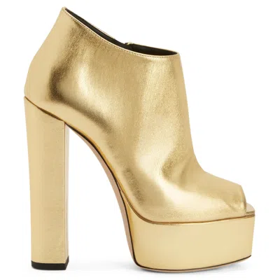 Giuseppe Zanotti Judith 120mm Peep-toe Sandals In Gold