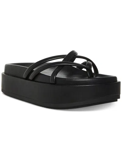 Shop Madden Girl Fowler Womens Thong Platform Slide Sandals In Black