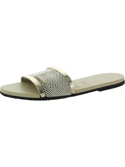 Shop Havaianas Trancoso Womens Slip-on Casual Slide Sandals In Multi