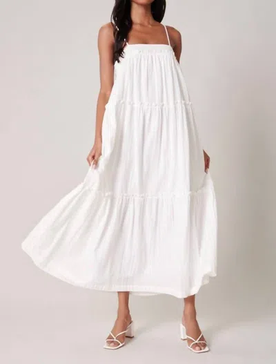 Shop Sugarlips Tiered Trapeze Maxi Dress In White