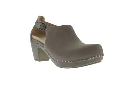Shop Dansko Women's Sassy Heeled Shoes In Taupe In Grey