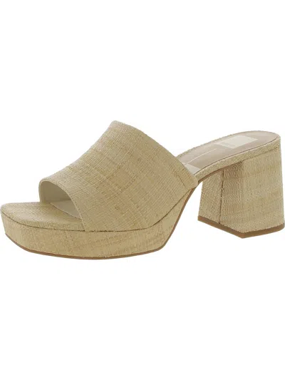 Shop Dolce Vita Marsha Womens Open Toe Slip On Mule Sandals In Multi