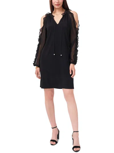 Shop Msk Womens Office Mini Sheath Dress In Black