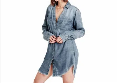 Dear John Denim Avery Button Down Dress In Blue In Blue