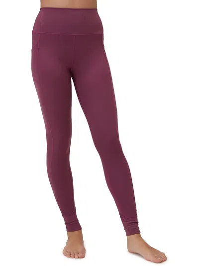 Shop Spiritual Gangster Womens High Rise Ribbed Trim Jogger Pants In Pink