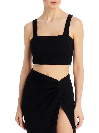 Fore Womens Ribbed Stretch Cropped In Black