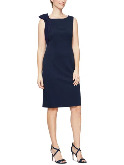 Shop Slny Womens Semi-formal Above-knee Sheath Dress In Blue