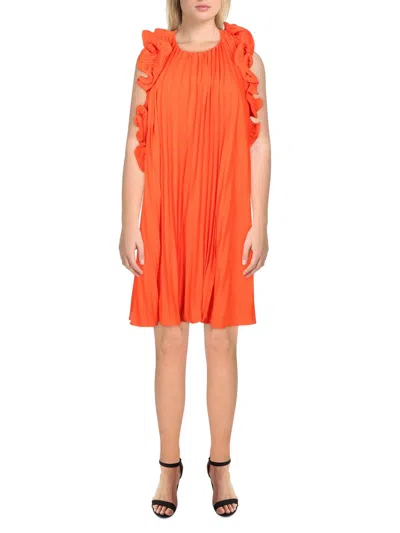 Shop Amur Mimi Womens Backless Short Mini Dress In Orange
