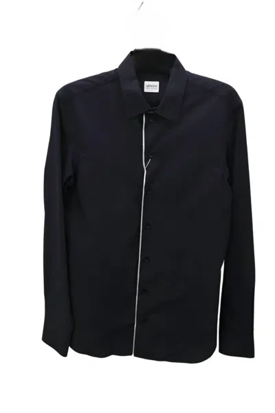 Shop Armani Collezioni Polo Shirt In Black