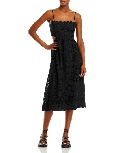 Shop Aqua Womens Open Back Long Maxi Dress In Black