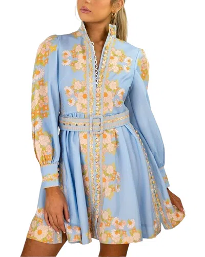 Shop Wellway Mini Dress In Blue