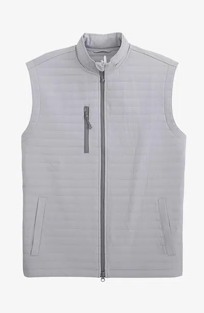 Shop Johnnie-o Men's Crosswind Prep-formance Vest In Seal In Grey