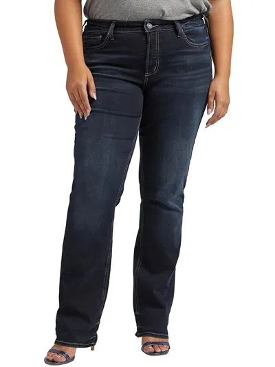 Silver Jeans Co. Plus Size Suki Mid Rise Slim Bootcut Jeans In Multi